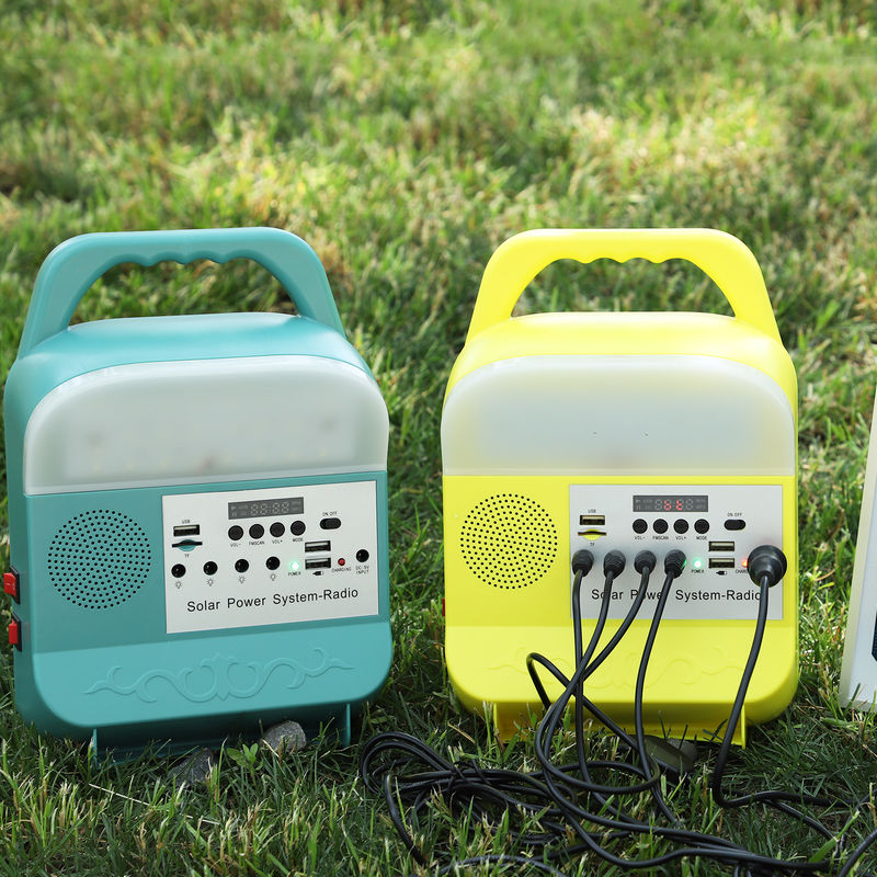 Mini Power Solar Home Lighting-Systeem 6000mah voor Binnenkit inverter off grid