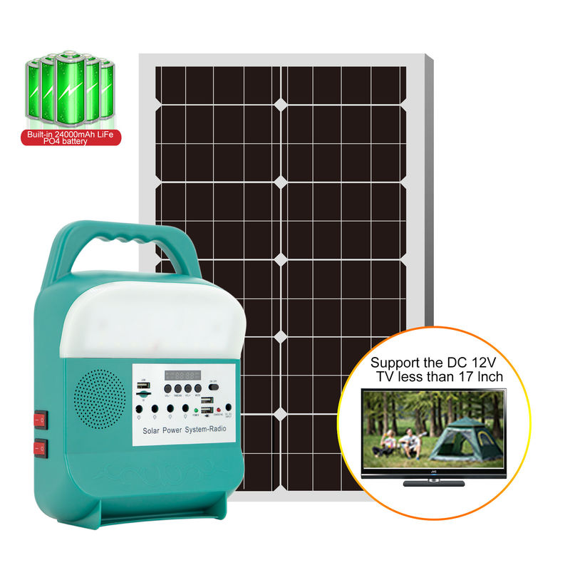 Draagbaar Mini Home Solar Lighting System met FM Radio Openlucht het Kamperen Generator
