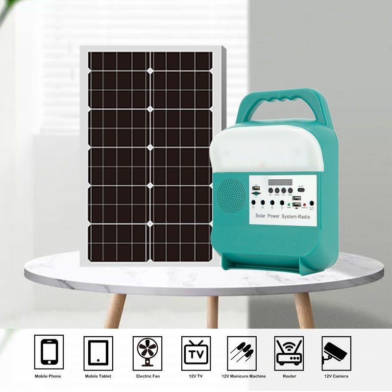Generator van het voeding12v de Draagbare Zonnehuis met Radio Zonne-energielicht