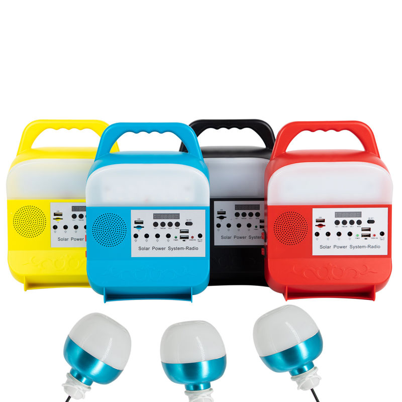 De navulbare van het de Verlichtingssysteem van de Huisenergie Radio van Kit Solar Bulb Set With met USB-poort