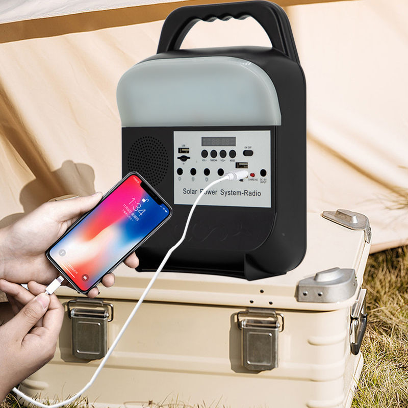 De navulbare van het de Verlichtingssysteem van de Huisenergie Radio van Kit Solar Bulb Set With met USB-poort