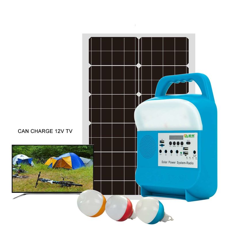 Fashion Design Oplaadbare Sun Power Generator Zonnestelsel Licht Portable Power Station Mini Solar Light System
