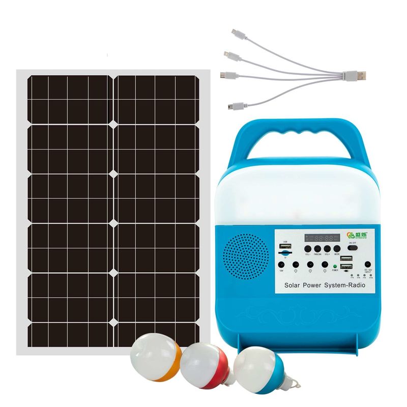 Mini Portable Solar Power Energy-Verlichtingssysteem met Geleid Licht voor Celtelefoon