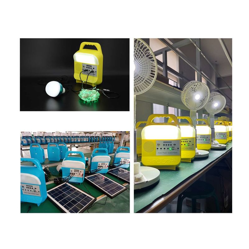 Draagbaar Mini Solar Power Lighting Kits-Energiesysteem met de Spreker en de Radio van BT