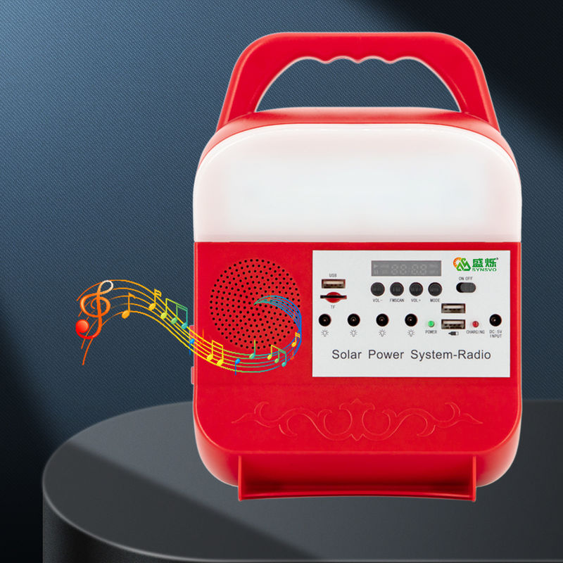 Draagbare het Lithiumbatterij van Zonnepaneelkit charging lighting system with voor het Kamperen