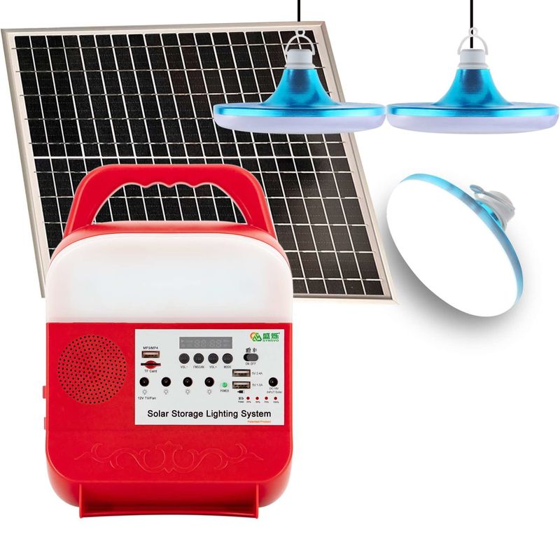 Van het de Energiesysteem van de huis12v gelijkstroom het Zonneverlichting Draagbare Huis Mp3 van Mini Portable 25w UPS