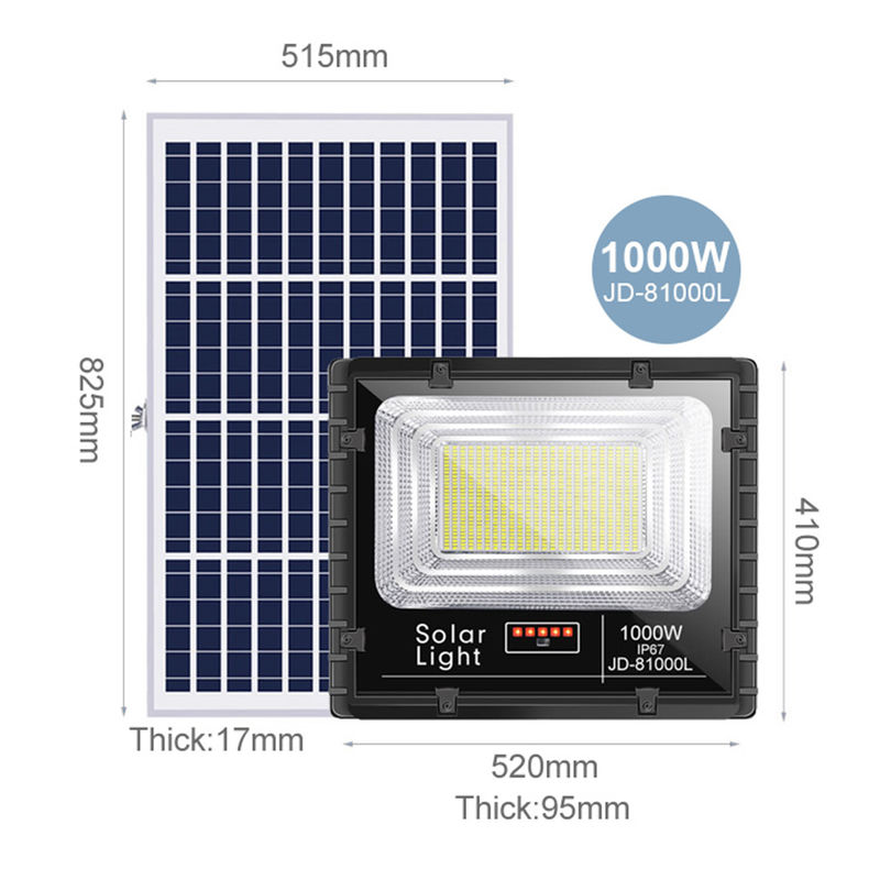 ODM 300W maakt de Zonne Openluchtlamp Verre Ip65 van de Vloed Lichte Macht Geleide waterdicht 100w 500w