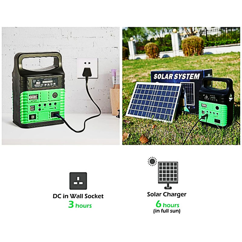 Kleine LE Power Solar Lighting System Kit Mini Indoor Camping Draagbaar voor landelijk gebied