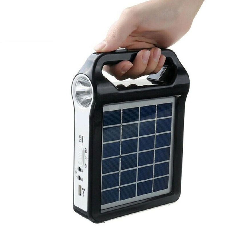 High Efficiency Portable Solar Energy Lighting Kit Panel Mini Off Grid voor thuis