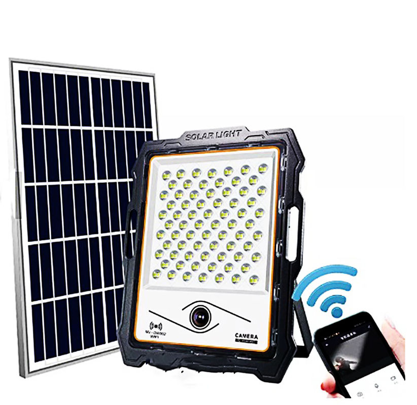 100W LED-zonne-beveiligingsverlichting met videocamera BSOD Street Motion draagbare PIR-afstandsbediening