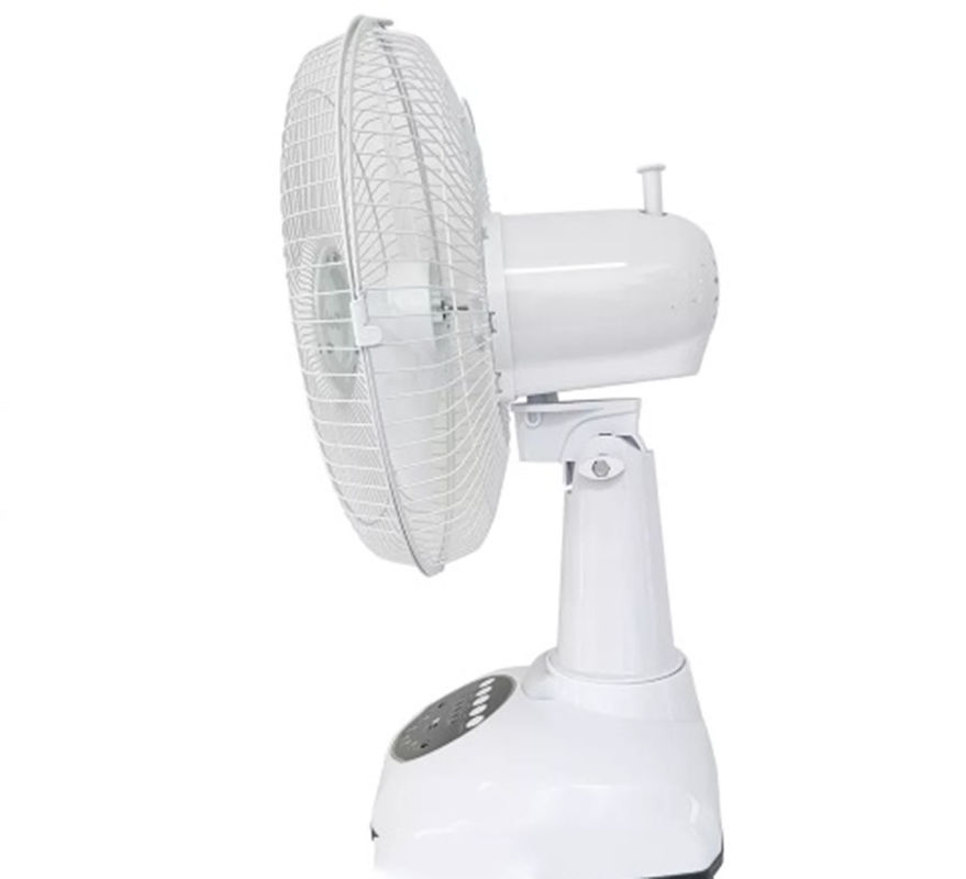 Elektrische Lijst Draagbare Zonne Navulbare Ventilator 12 Duim die met de Functie van de Machtsbank belasten