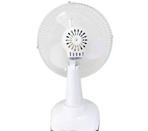 12 duim Zonne het Laden Lijst Elektrische Ventilator met de Functie Draagbare Navulbaar van de Machtsbank