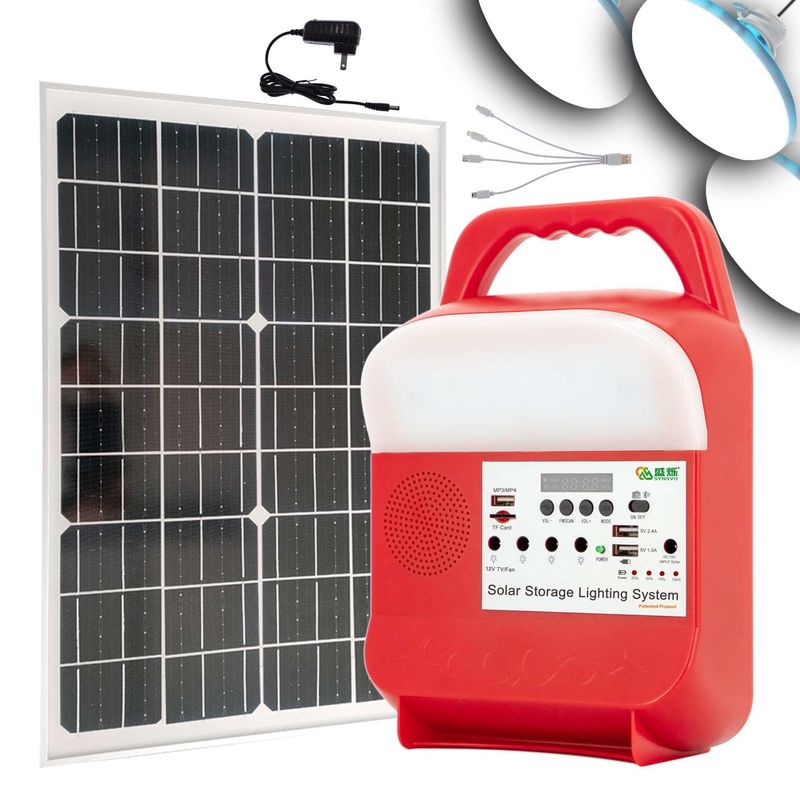 Draagbare de Batterij van het de Opslagsysteem van de Zonnemachtsenergie Mobiele Openlucht het Kamperen Verlichting