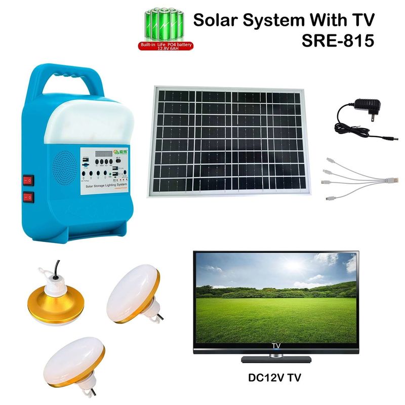 SRE-815 High-Performance Solar Powered Lights For Home - Perfect voor vissen Zonnepanelen met batterij en omvormer