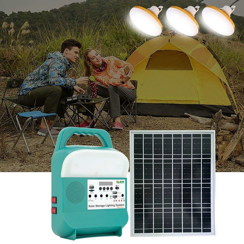 Het Zonne Navulbare Lichte Systeem 12V Kit For Home And Outdoor van de energieopslag