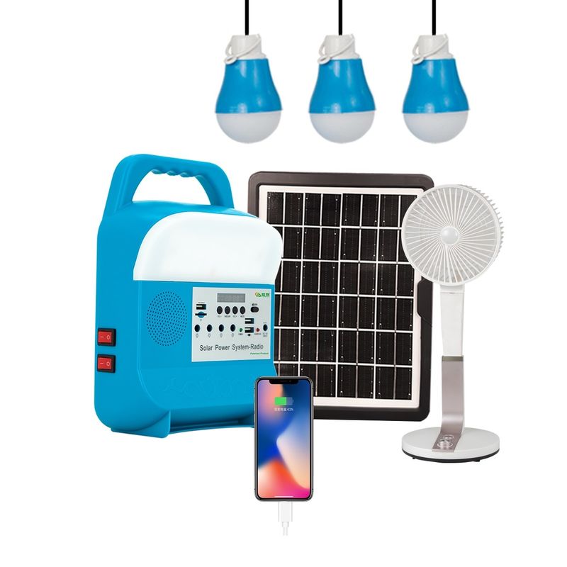 Het draagbare van de Machts Minigelijkstroom 5W Zonnelichten van de Zonne-energiegenerator Openlucht Binnenhuis