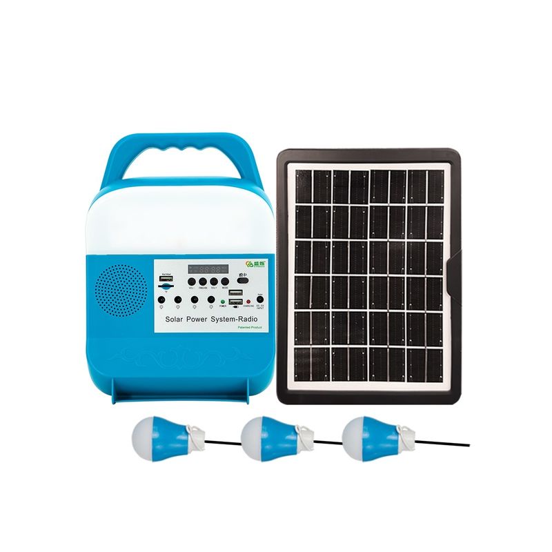Draagbaar Mini Solar Power Kits For-Huis met van de de Systemenventilator van de Muziekspreker de Zonne-energie en Lichte 5W 6V