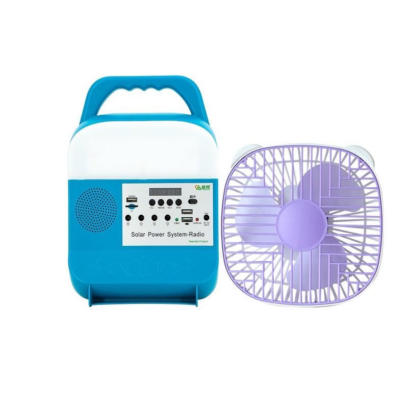 Van de de Systemen Zonnegenerator van de zonnemachtsverlichting van de het Systeem5w Zonnemacht de Verlichtingssysteem van Kit With Speaker Solar Energy