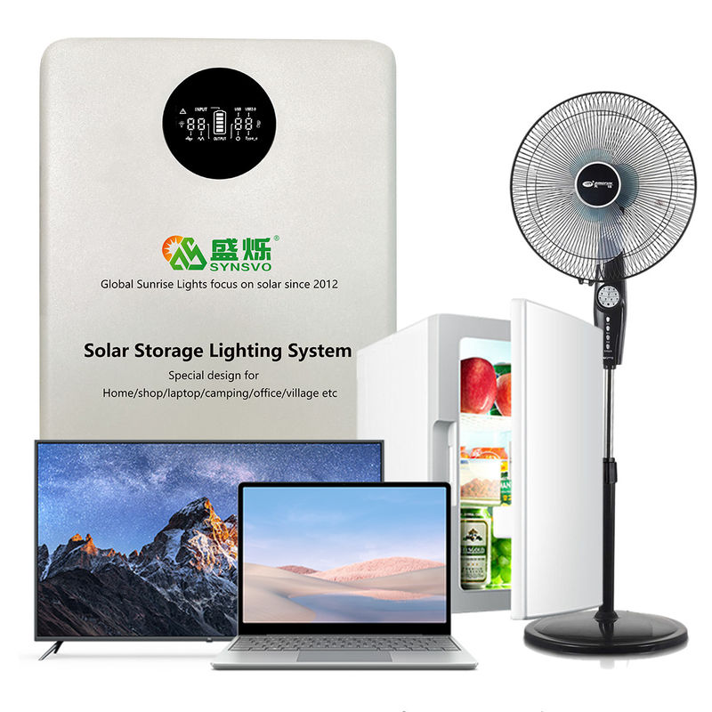 150W PV het Systeem12.8v 20AH Batterij van de Energieopslag voor het Kamperen de Loodsen van Noodsituatiegarages