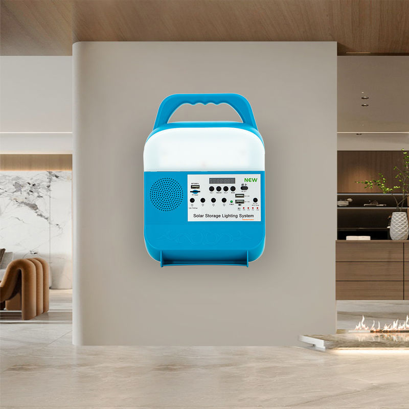 Systeem van de het Huisverlichting van 6W 4Pcs het Zonne met IP65-Classificatie voor Binnen en OpenluchtgebruiksKrachtcentrale met Zonnepanelen
