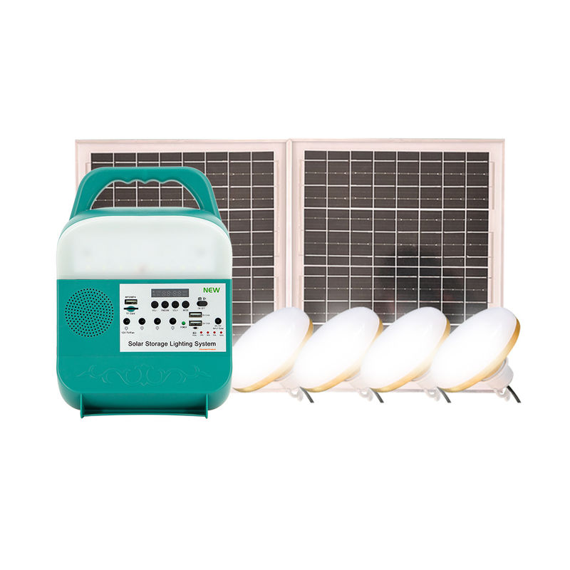 12V zonne Aangedreven Lichten voor Sterke Geleide Lichte de Machtsbank van Huis4pcs 6W Bollen Zonne voor Mobiele Telefoon