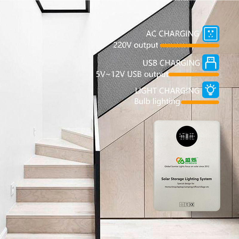 Off-grid zonne-inverter met lithiumbatterie 5V/9V/12V/220V Uitgangsspanning 22*30cm Grootte