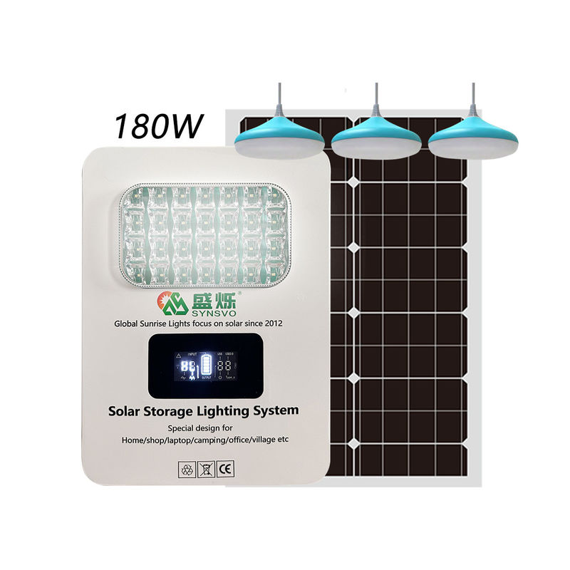 ISO-gecertificeerde 6W LED-lampen zonne-omvormer met 3PCS-thuissysteem