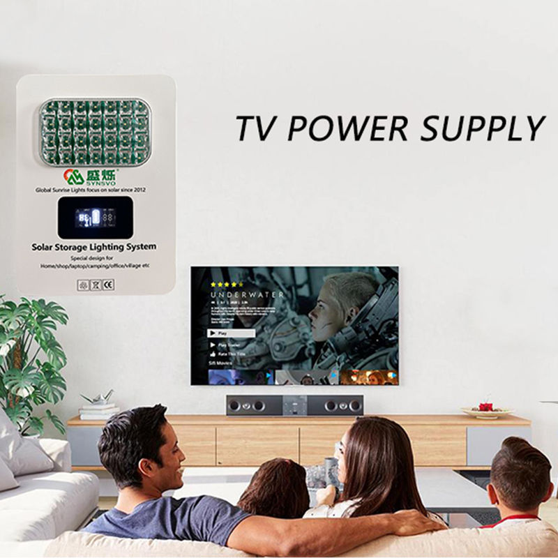 IP65 40W/60W 16V zonnepaneel energiesysteem met uitgeschakeld zonne-omvormer met lithiumbatterie