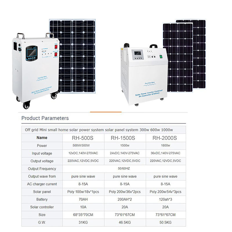 5kw zonnepanelen Kit Power Generator 12vdc/24vdc/48vdc Batterijspanning