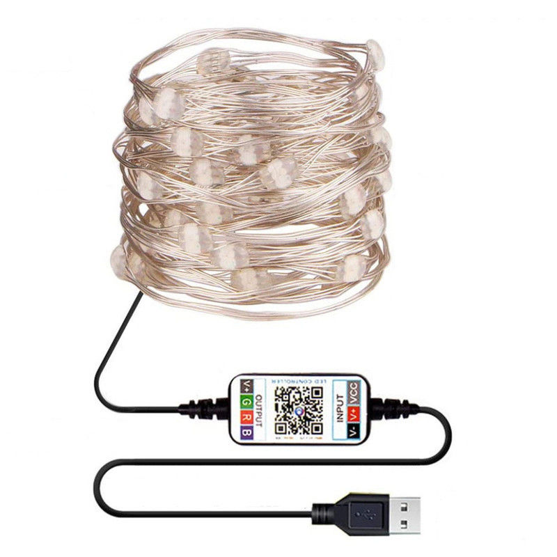 IP65 van het de Lichten Zonne Aangedreven Koord van USB 6lm Zonne Decoratieve de Tuinlichten