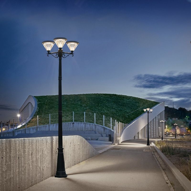 IP65 van de openlucht Zonne LEIDENE Lichte Zonne de Tuinlichten Landschapsweg 3 hoofdlampen