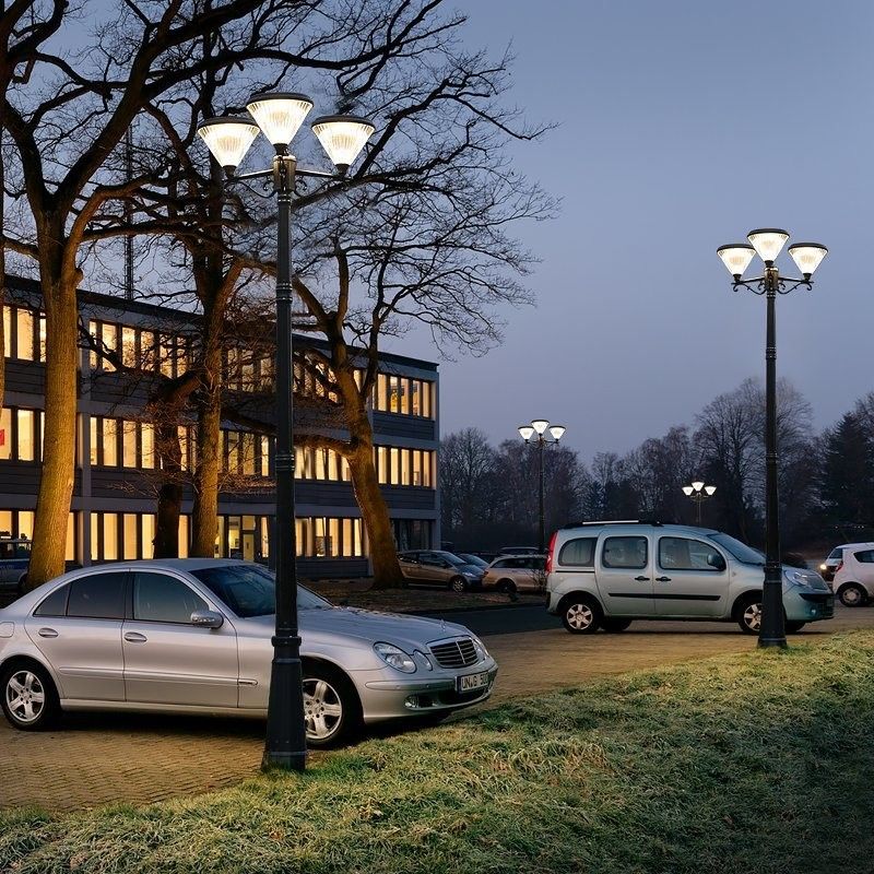 IP65 van de openlucht Zonne LEIDENE Lichte Zonne de Tuinlichten Landschapsweg 3 hoofdlampen