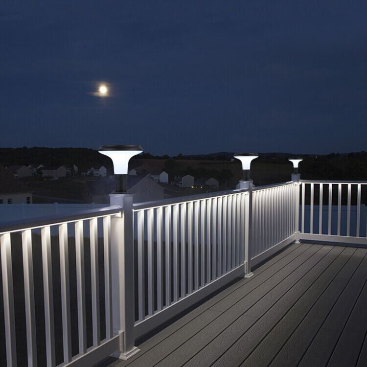 Van de zonne Aangedreven LEIDENE Lichte zonne het gazon lichte LEIDEN Pijler Lichte Decoratie postlicht
