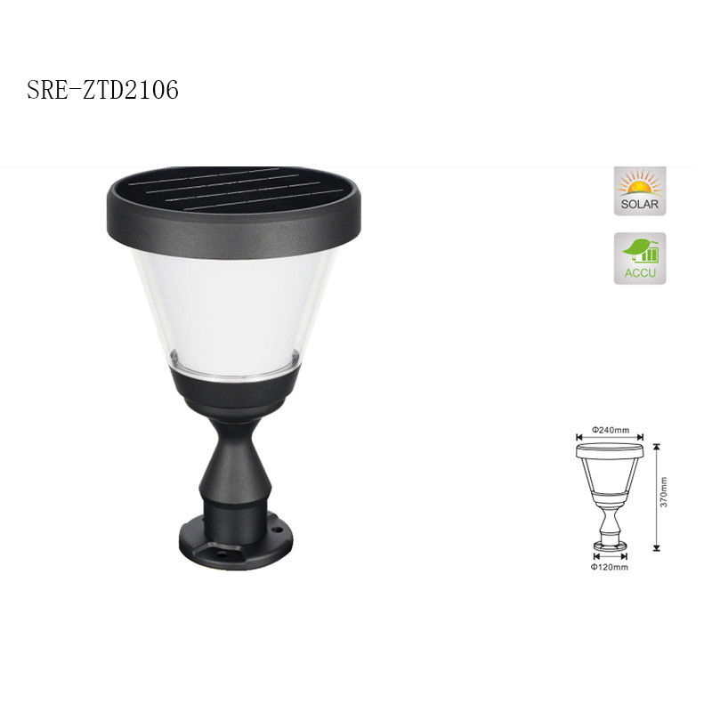De zonne Lichte de Decoratie LEIDENE van de Tuin Lichte Waterdichte Pijler Pijlerlamp van Soalr