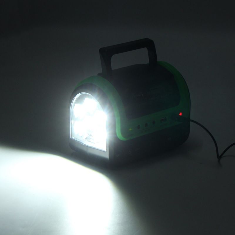 FCC EMC 5W 6V de Draagbare van de LEIDENE van de Zonne-energielamp 12PCS SMD Zonne Lichte Uitrusting Autoboot
