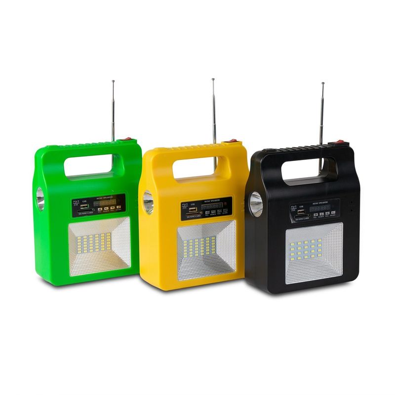 Nieuwe Draagbare Zonnepanelen Opladen Generator Power System Home Outdoor Verlichting Met Blub Gift Draagbare Stroomopwekking