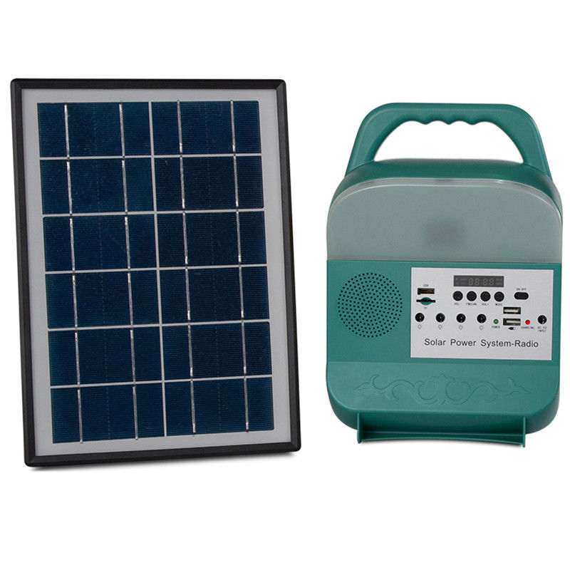 Eenvoudige installatie Draagbaar zonnecamperlicht FM/MP3 Functie 3W Lampvermogen