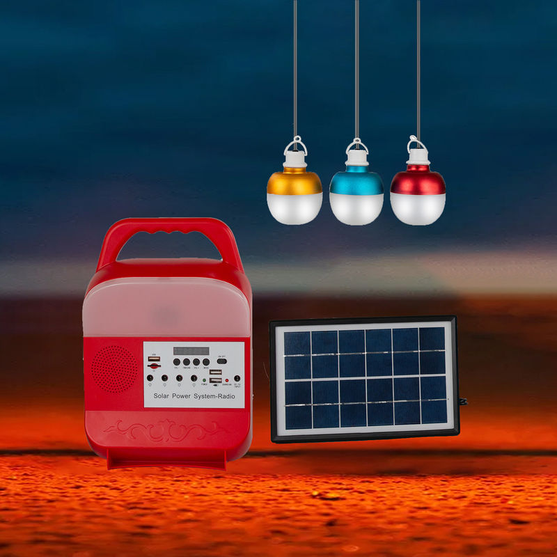 FCC 10W aan Systeem van de het Zonnepaneelenergie van 100W het Draagbare voor Openluchtverlichting