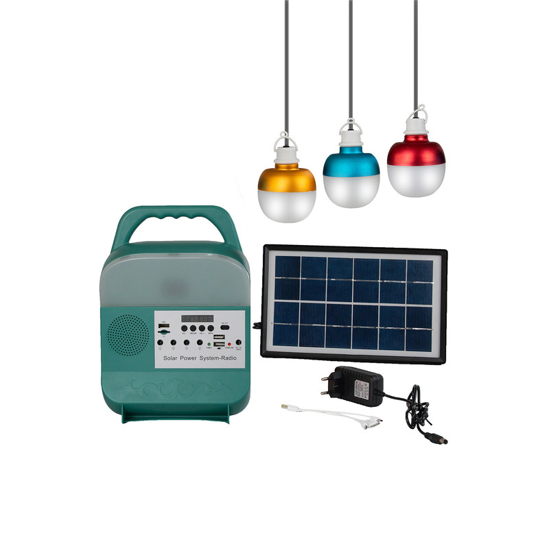 50000H 3 van het het Systeem3w 6V Zonnepaneel van de Lichten Minigelijkstroom Zonnemacht de Verlichtingssysteem