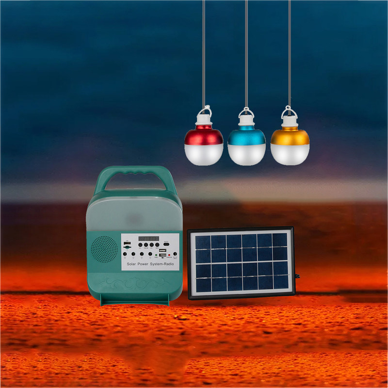 50000H 3 van het het Systeem3w 6V Zonnepaneel van de Lichten Minigelijkstroom Zonnemacht de Verlichtingssysteem
