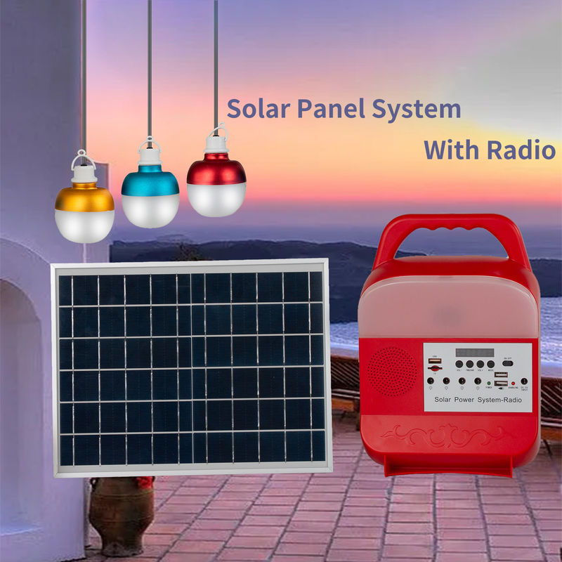Navulbaar Batterij9w van het LEIDENE het Zonnepaneellicht 3 Bolzonnestelsel IP65 voor Huis