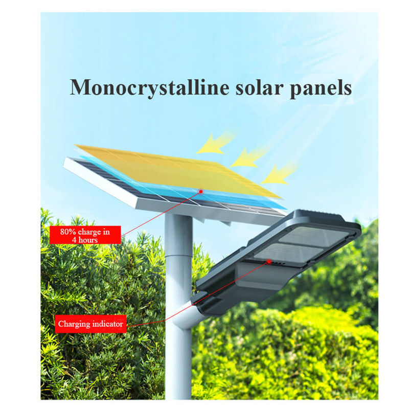 100W openlucht Zonnestraatlantaarntype C Waterdichte Aangedreven LEIDEN Licht