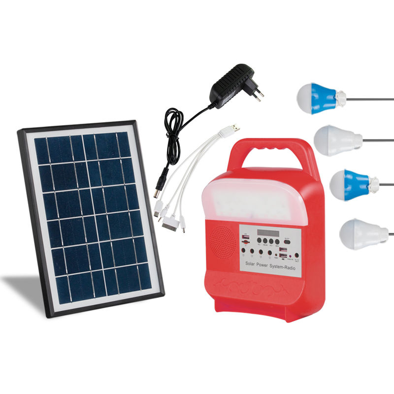 Systeem van de de Generatorverlichting van 6000Mah 5kw het Draagbare Zonnekit handed type