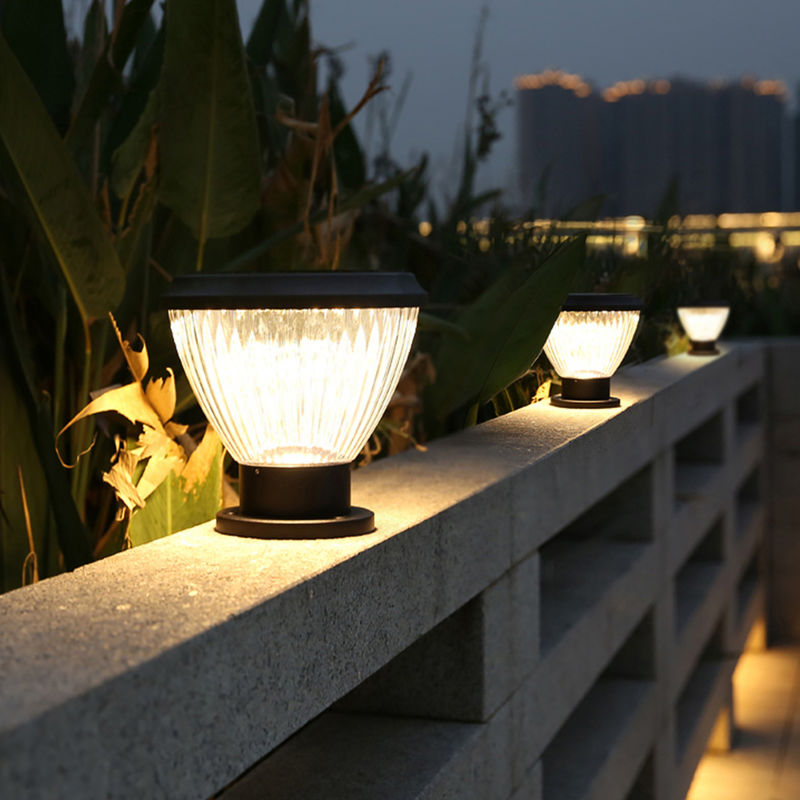 Tuin LEIDENE Zonne Openlucht Waterdichte Decoratie allen in Één Licht van de Lamppijler
