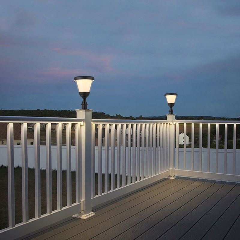 Het openlucht Zonne van de LEIDENE van Omheiningsmain gate pillar 3.2V Postdecor Lichtentuin