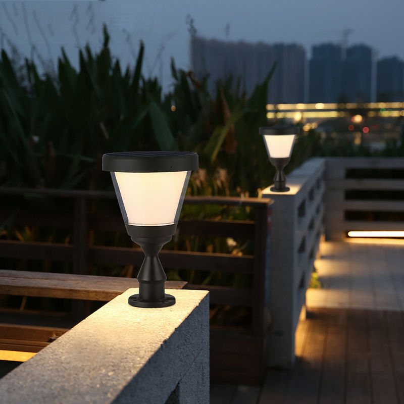 Het openlucht Zonne van de LEIDENE van Omheiningsmain gate pillar 3.2V Postdecor Lichtentuin