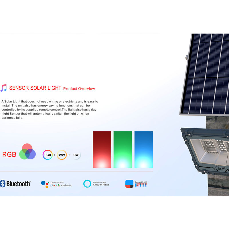 Slimme APP Controle RGB Kleur die Buiten Openluchtschijnwerpers Zonnemacht veranderen