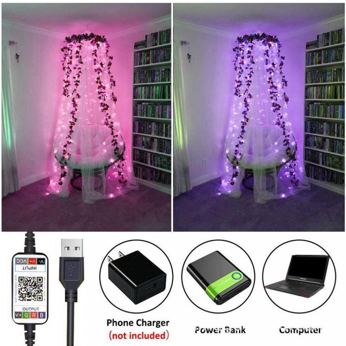 Van de nieuwe LEIDENE Lamp van USB Koperlamp de Openlucht Waterdichte met Groothandel van het de Lampkoord van de Laag Voltage de Decoratieve Kleur