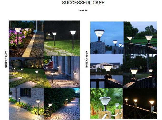 De zonne Lichte de Decoratie LEIDENE van de Tuin Lichte Waterdichte Pijler Pijlerlamp van Soalr