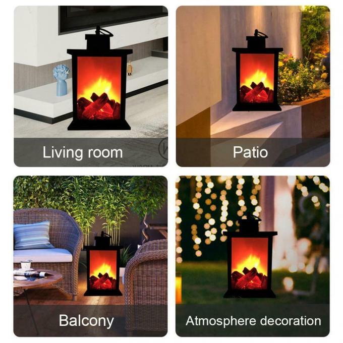 Trillend van de het Logboekbrand van de Open haardlamp de Vlameffect van LEIDENE de Decoratielicht Lantaarnkerstmis